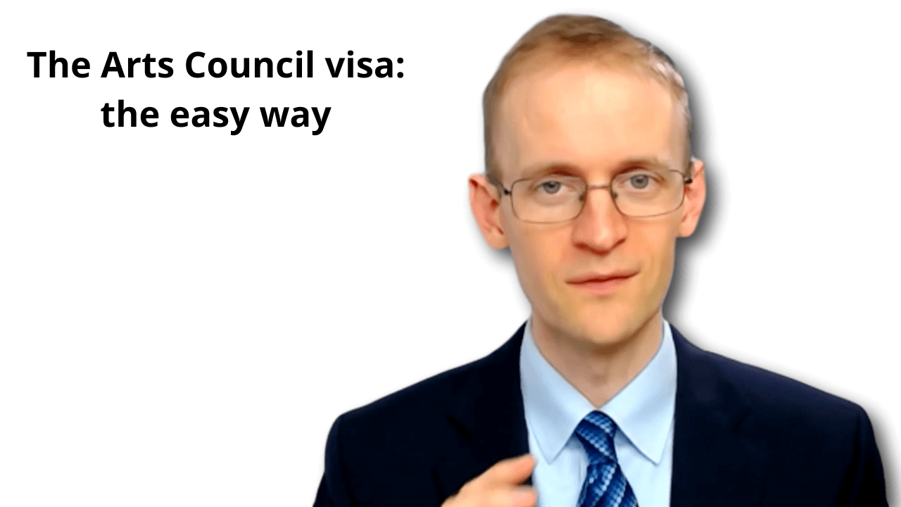 069 The Arts Council visa - the easy way